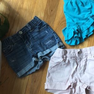 Girls 3t shorts bundle Gap jean shorts